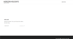 Desktop Screenshot of horizonholidays.net