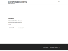 Tablet Screenshot of horizonholidays.net